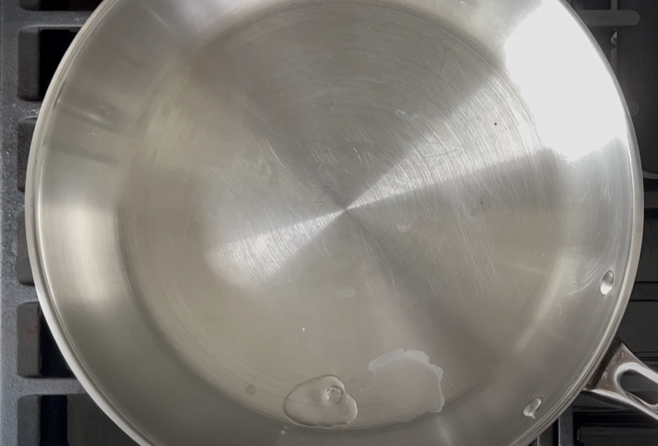 Water Droplet In Pan