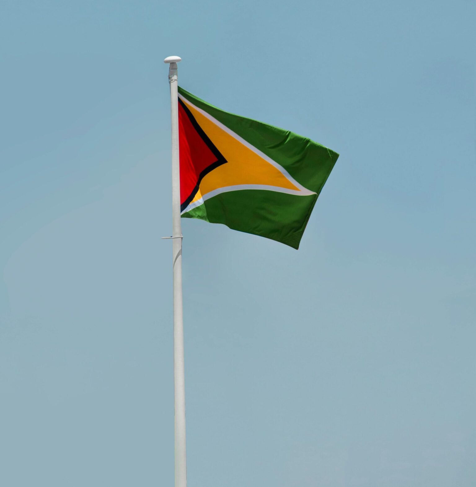 Guyana National Flag Swaying