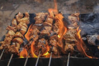 Grilled Meats on Skewers