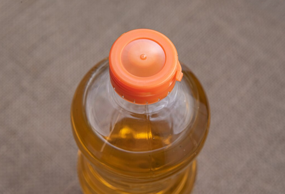 Cooking oil in bottle