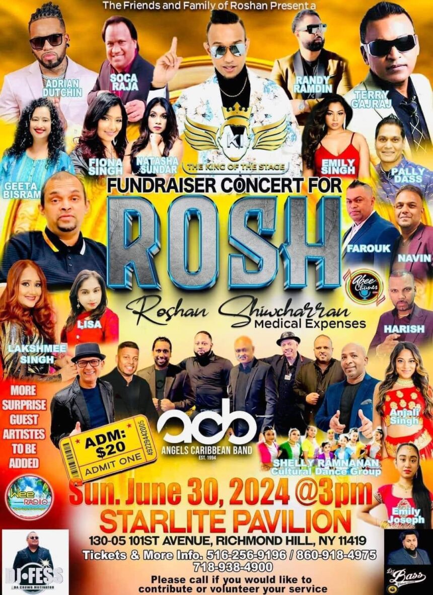 Fundraiser Concert for Roshan Shiwcharran