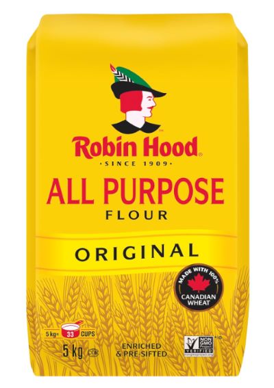 Robin Hood All Purpose Original Flour 5kg bag (Imported from Canada)